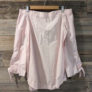 Free People Light Pink Off-Shoulder Blouse